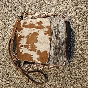 Cowhide purse